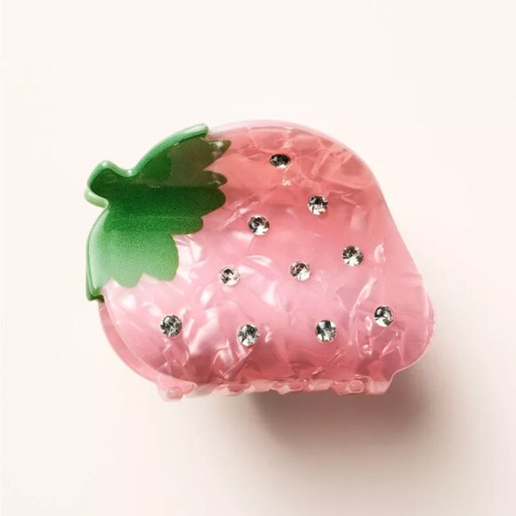 NWT! Strawberry Claw Hair Clip - kate spade new york x Target™ in Pink - Picture 1 of 4